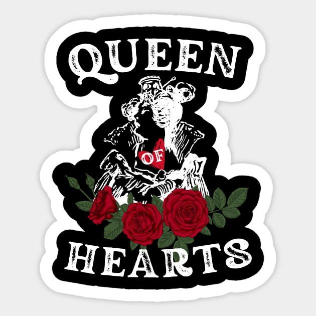 Queen Of Hearts Sticker by The WYLD Tribe